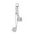 14k White Gold AA 2-3.0mm Diamond Chain Slide XP34WAA