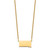 Sterling Silver/Gold-plated South Dakota State Necklace XNA706GP-SD