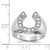 14k White Gold A Diamond men's ring Y1567A