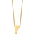 Sterling Silver/Gold-plated Vermont State Necklace XNA706GP-VT