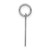 14K White Gold Round Disc Charm XWM593/13