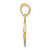 10K Two-tone w/White Rhodium CZ 15 Round Pendant 10C1332