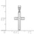 14k White Gold Cross Pendant XR551