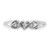 14k White Gold AAA Diamond heart ring Y1739AAA