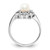 14k White Gold 5.5mm FW Cultured Pearl AAA Diamond ring Y1907PL/AAA