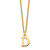 14KY Cutout Letter D Initial Necklace XNA727Y/D