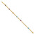 14K Multi Gemstone Fancy Link Bracelet Y12739RB