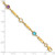 14K Multi Gemstone Fancy Link Bracelet Y12739RB