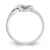 14k White Gold VS Diamond heart ring Y1766VS