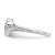14k White Gold VS Diamond heart ring Y1766VS