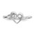 14k White Gold VS Diamond heart ring Y1766VS