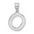 14kw Polished Bubble Letter O Initial Pendant YC1441WO