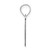 14kw Polished Bubble Letter O Initial Pendant YC1441WO