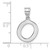 14kw Polished Bubble Letter O Initial Pendant YC1441WO