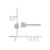 14k White Gold AA Quality Complete Diamond Stud Earring XW1AA-S