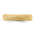 14k 3mm Design Etched Wedding Band Size 8.5 XWB249-8.5