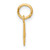 14K Small Script Letter O Initial Charm YC1553O