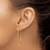 14k 1.5mm Satin Diamond-cut Endless Hoop Earrings XY1169