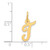 14k Small Script Letter T Initial Charm YC658T