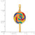 14k 3D Enameled Lollipop Pendant YC879