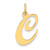 14K Medium Fancy Script Letter C Initial Charm YC652C
