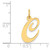 14K Medium Fancy Script Letter C Initial Charm YC652C