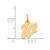 14k Small Script Letter W Initial Charm YC658W