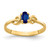 14k 5x3mm Oval Sapphire ring Y4650S