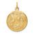 10k Solid Satin Polished Baptism Disc Pendant 10C86