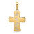 10K w/ Rhodium Cross W/Footprints Pendant 10C4430