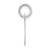 14k White Gold Small Script Letter C Initial Charm YC659C