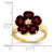 14k 6mm Heart Garnet A Diamond ring Y4583GA/A