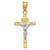 10K Two-tone INRI Crucifix Pendant 10D3669