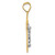 10K Two-tone INRI Crucifix Pendant 10D3669