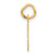 14k Small Script Letter H Initial Charm YC658H