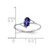 14k White Gold 6x4mm Oval Tanzanite ring Y4660T