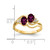 14k 6x4mm Oval Rhodolite Garnet A Diamond ring Y4617RG/A