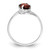 14k White Gold 7x5mm Oval Garnet ring Y4643GA