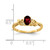 14k 6x4mm Oval Garnet AAA Diamond ring Y4690GA/AAA