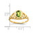 14k 7x5mm Oval Peridot ring Y4673PE
