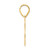 14k Polished Number 66 Pendant APN66
