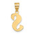 14k Polished Script Letter S Initial Pendant YC1438S