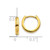10k 2.25mm Hinged Hoop Earrings 10TL153