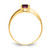 14k 7x5mm Oval Rhodolite Garnet ring Y4665RG
