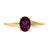 14k 7x5mm Oval Rhodolite Garnet ring Y4665RG