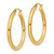 10k Polished 3mm Lightweight Tube Hoop Earrings 10T936L