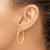 10k Polished 3mm Lightweight Tube Hoop Earrings 10T936L