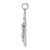 10K White Gold Stick Style Crucifix Pendant 10C4355W
