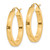 10k 3mm Polished Square Hoop Earrings 10T987