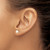 10k 5-6mm White Round Freshwater Cultured Pearl Stud Post Earrings 10X50PW